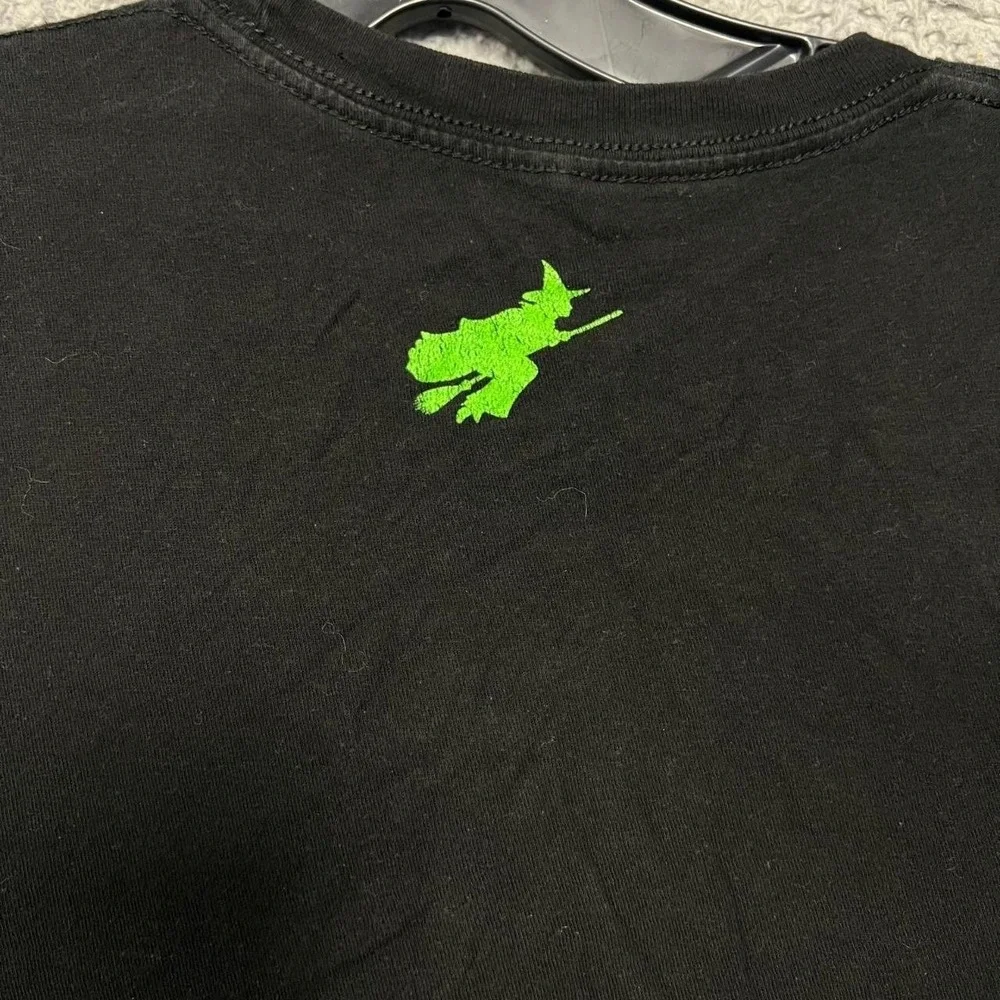 Wicked Broadway Musical Defy Gravity T Shirt Women Sz S Black Elphaba 2-Side Tee - Picture 4 of 7